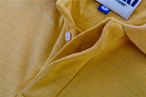 Men's Modacrylic Cotton <strong>Flame</strong> Retardant FR <strong>Shirts</strong> 220g Knitted Fabric Solid Design with Silk Screen Printing or Screen Print - Product Image 3