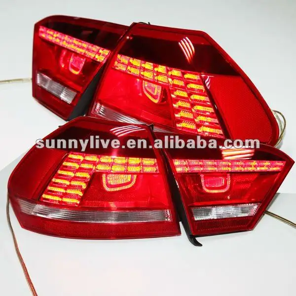 Voor Passat V6 B7 Led Achterlicht Achterlichten Rode Kleur 2011- 2014 Jaar