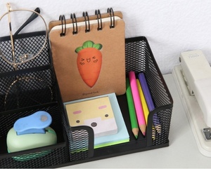 Metal Mesh Office Desk <span class=keywords><strong>Organizer</strong></span> con 3 Scomparti per le Penne, Memo, Clip. - Product Image 3