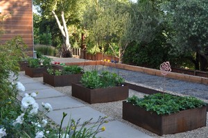 Pot de fleurs extérieur en <span class=keywords><strong>acier</strong></span> <span class=keywords><strong>corten</strong></span> pour jardin - Product Image 5