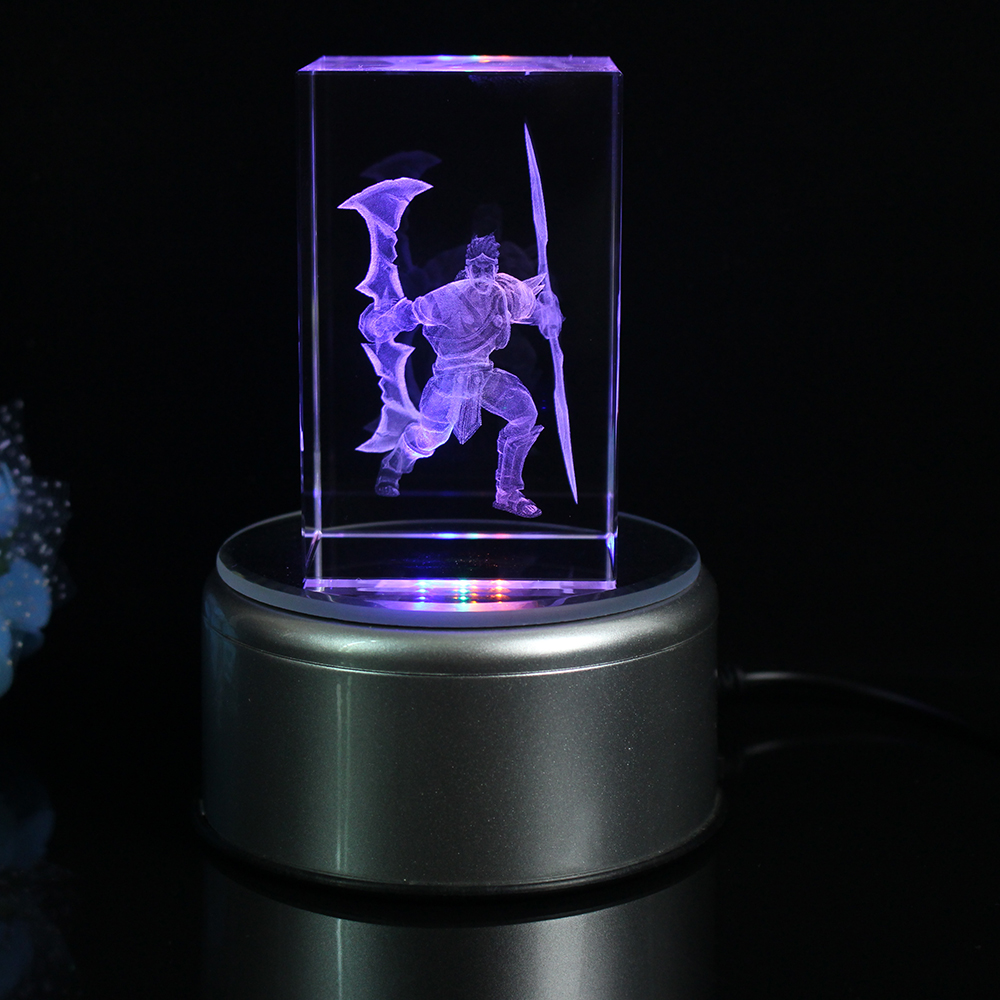 3D Crystal LOL Cube LeagueのLegends Laser FigureためSale