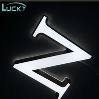 Logo frontal en acrylique led, panneau de haute qualité, 20 pièces