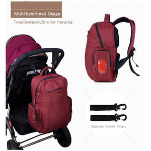 Babbling gris para dos niños viajes niño recién nacido Mamá y Papá moda Dubai Marcas Venta bolsa <span class=keywords><strong>de</strong></span> pañales <span class=keywords><strong>de</strong></span> diseño - Product Image 5