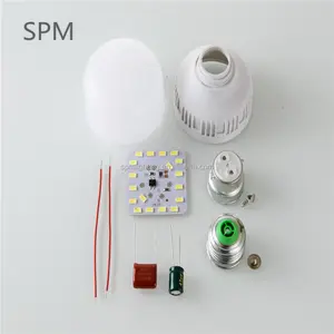 e27 9w 13w 18w energy saver smd led lamp bulb light 2700k skd parts