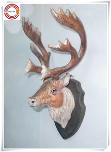 Offre Spéciale naturel 3d sculpté à la main en <span class=keywords><strong>bois</strong></span> <span class=keywords><strong>de</strong></span> tête <span class=keywords><strong>de</strong></span> <span class=keywords><strong>cerf</strong></span> animal pour la décoration <span class=keywords><strong>de</strong></span> la maison - Product Image 4