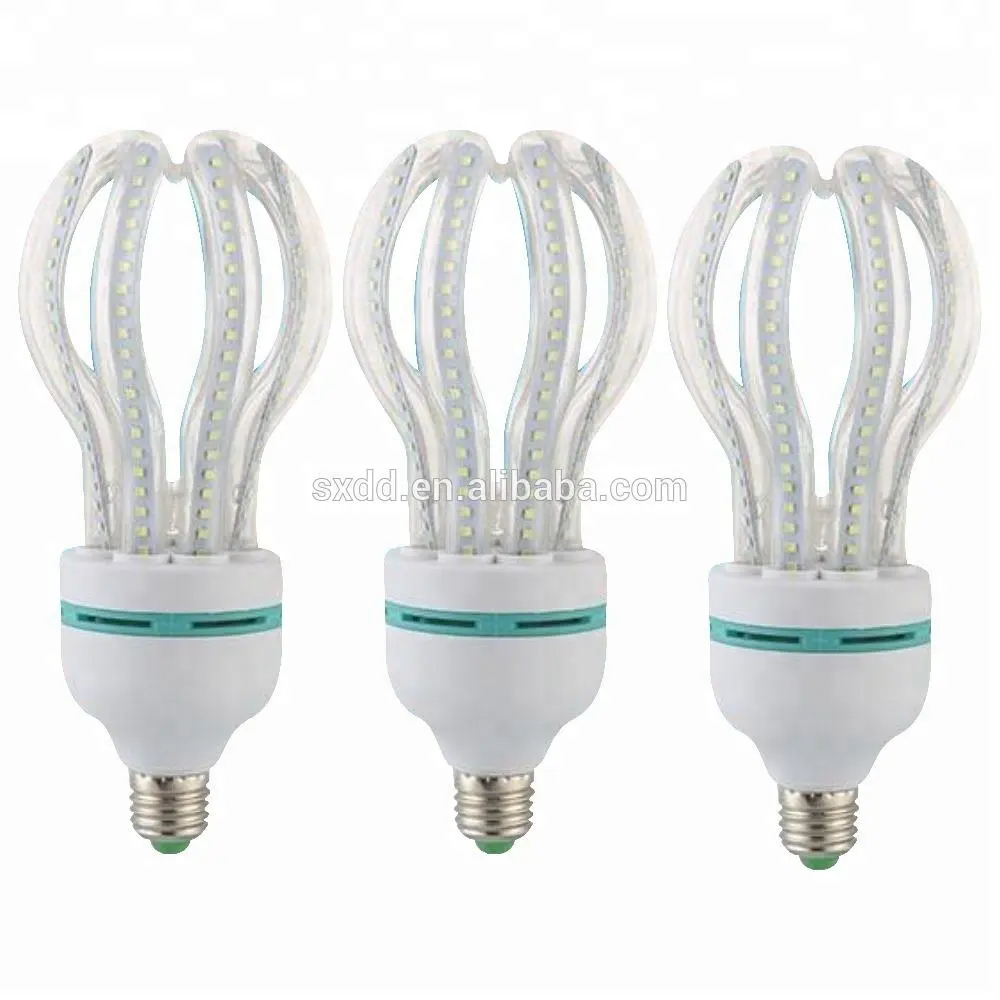 コンパクト蛍光灯高ルーメン明るさ省エネライトロータスフラワーLEDライト45W65W 85w 125w E27 B22 CFL BULB Oem