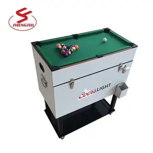 High reputation multi- function metal cooler table with soccer games for party