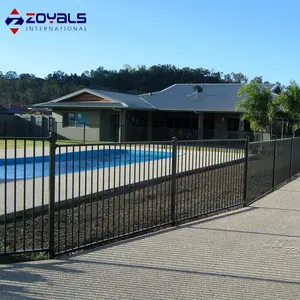 Personalizada de fábrica cercas piscina al aire libre de aluminio decorativa piscina paneles de la cerca
