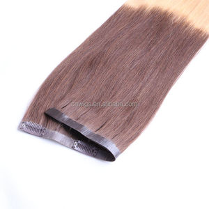 Extensions de cheveux brésiliens naturels remy à double trame — doreen, cheveux humains, dessin, quad trame, avec clip, une pièce, vente en gros - Product Image 6