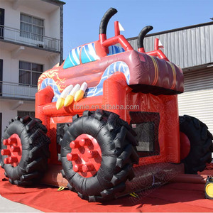 Casa inflable popular de la despedida del camión de monstruo / gorila inflable del tractor / castillo animoso de los puentes en - Product Image 3