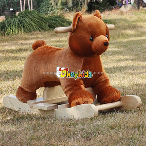 Gros style de bande dessinée en bois <span class=keywords><strong>girafe</strong></span> forme premier cheval à <span class=keywords><strong>bascule</strong></span> pour les tout-petits W16D025 - Product Image 5