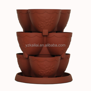 Apilable hanging flower pot jardinería <span class=keywords><strong>vertical</strong></span> planter murales - Product Image 1