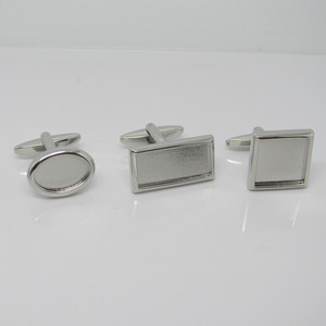<span class=keywords><strong>Zinc</strong></span>合金激安セールカフスボタンブランクカスタムサイズと形状 - Product Image 4