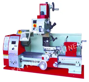 Combinación de torno y fresadora de alta precisión KYC280V Mini Lathe Mill Drill con precio bajo