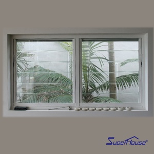 Ventana de Celosía de Vidrio con Marco de Aluminio Resistente a Huracanes para <span class=keywords><strong>Puerto</strong></span> Rico, con Vidrio de Seguridad Laminado para el Hogar - Product Image 5