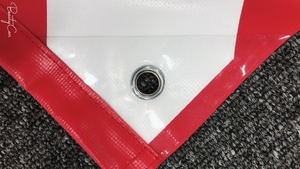 OEM de alta calidad de encargo rojo y blanco tamaño diferente de PVC Internacional Bandera de <span class=keywords><strong>buceo</strong></span> - Product Image 6