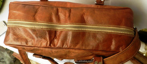 Unisex New Real Handmade Full Grain Genuine Leather Crossbody Shoulder Bag Women's Office Messenger Bag Laptop <b>Case</b> <b>File</b> Holder - Product Image 3