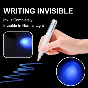 Alüminyum gövde Görünmez uv işaretleme kalemleri Büyük Görünmez UV mürekkep kalem için ideal giysi ve deri sanayi