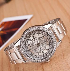 Orologi da <span class=keywords><strong>donna</strong></span> con bracciale Geneva in acciaio inossidabile dorato - Product Image 2