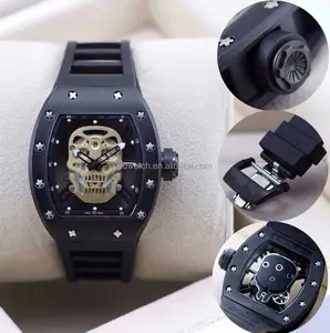 Scheletro orologio meccanico automatico orologi automatici, movimento giapponese orologio realizzato in cina, orologio meccanico ATM