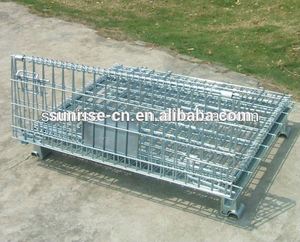 JH Gấp Vận Chuyển CuộN Container, Lồng, Nhà Kho Xe Đẩy, Hộp Lưu Trữ, Dây Kim Loại Lưới Hậu Cần Giỏ Hàng - Product Image 2