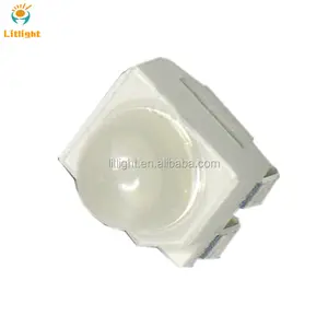 Narrow Beam Angle 30 degree Light Emitting Diode Yellow Green lime 565nm 570nm 575nm 3528 SMD LED chip with ball lens head top