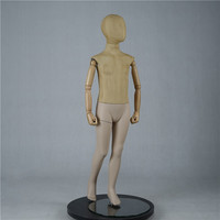 Maniquí Infantil de Cuerpo Completo Personalizado de Tela Vintage para Niños con Cabeza de Huevo, en Pose de Pie, de Fibra de Vidrio para Exhibición de Ropa