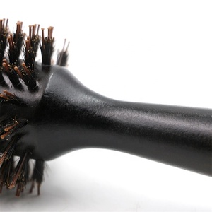 Di medie Dimensioni Con Setole di Cinghiale Manico Rotondo In Legno <span class=keywords><strong>Spazzola</strong></span> di Rotolamento Liscia Per Lo Styling Dei Capelli di Legno <span class=keywords><strong>Spazzola</strong></span> Per Capelli Professionale - Product Image 5