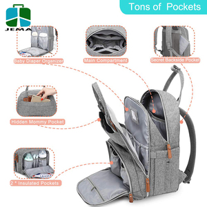 Bolsa de pañales impermeable de gran capacidad, mochila para cambiar pañales de bebé, para niños - Product Image 3