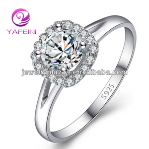 Joyería de plata de la eternidad 925 anillo de compromiso de boda - Product Image 1