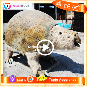 Sanhe vida robot tamaño vivid animatronics glyptodons prehistoria resina de tamaño animal para la venta - Product Image 1