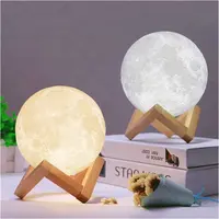 Customised Levitating Moon Lamp, 3D Print Light, Multicolor