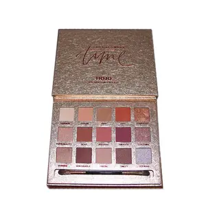 Großhandel Kosmetik händler 15 Farben Palette glasierten Lidschatten Private Label Lidschatten