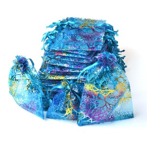 13*18cm Favore di Cerimonia Nuziale Del Partito Dei Monili Della Caramella Sacchetti di Colore Misto <span class=keywords><strong>Coralline</strong></span> Organza Sacchetti Regalo - Product Image 6