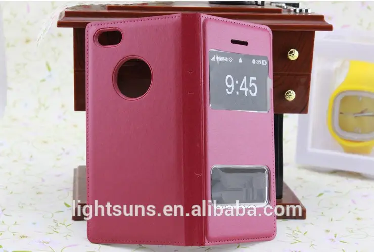 Chaude accessoire de téléphone en cuir style cas de téléphone portable pour iphone 5,5s, 5c
