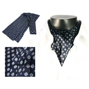 100% <span class=keywords><strong>soie</strong></span> hommes <span class=keywords><strong>Ascot</strong></span> gris avec des pois Paisley noirs et motif de fleurs à vendre - Product Image 5