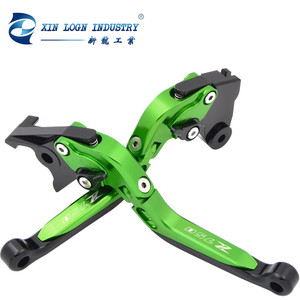 Pour <span class=keywords><strong>KAWASAKI</strong></span> <span class=keywords><strong>Z750</strong></span> Z 750 2007-2012 accessoires de moto réglable pliant extensible leviers d'embrayage de frein couleur verte - Product Image 4