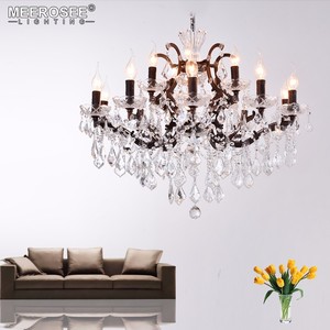 Vintage di Cristallo Luce <span class=keywords><strong>Lampadario</strong></span> Loft Retro Ruggine Lampadari Luci Fixture 15 Braccia Penzoloni Goccia Lampada per La Casa Soggiorno - Product Image 6