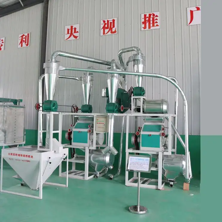 Çin tedarikçisi otomatik buğday/mısır/mısır/teff/pirinç/arpa/tahıl un öğütme makinesi fabrikası/un değirmen makinesi fiyat