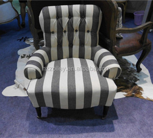 Projet d'hôtel victorienne antique mobilier de retour wing chaise avec <span class=keywords><strong>pouf</strong></span>, Baroque italien bouton tuftés retour <span class=keywords><strong>fauteuil</strong></span> - Product Image 2