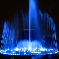 Fuente de Jardín de Piedra Grande de México, Fuente de Agua Musical Grande con Luz Móvil de Cabeza Computarizada a Prueba de Agua