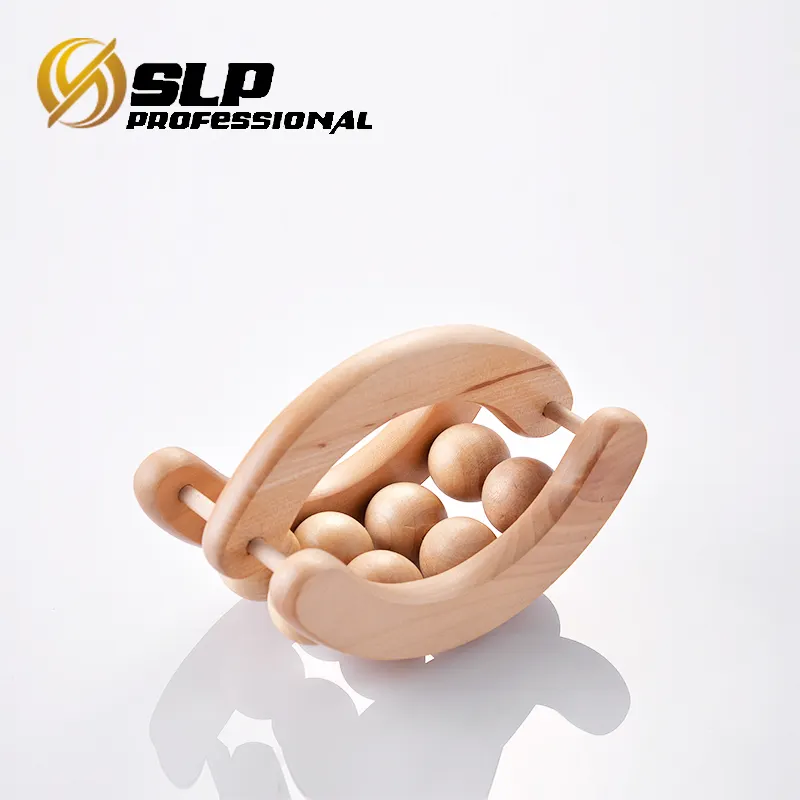 wooden body massage roller for body rolling massage