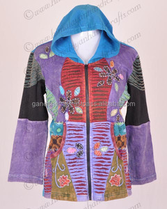 Beautiful Bohemian Enzyme Wash Hoodies Jacket Ladies <b>Clothing</b> CSWJ 351 - Product Image 5