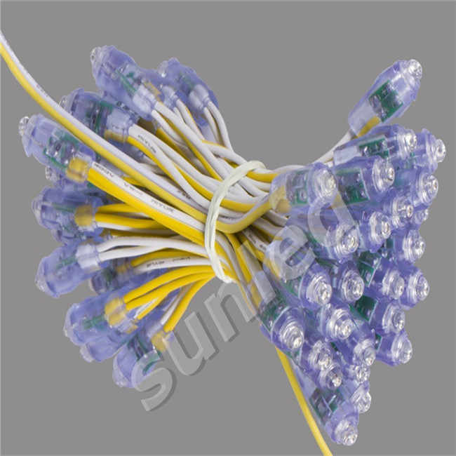8mm 12mm Addressable Matrix Bullet Pixel Ws2811 RGB LED String Point Light