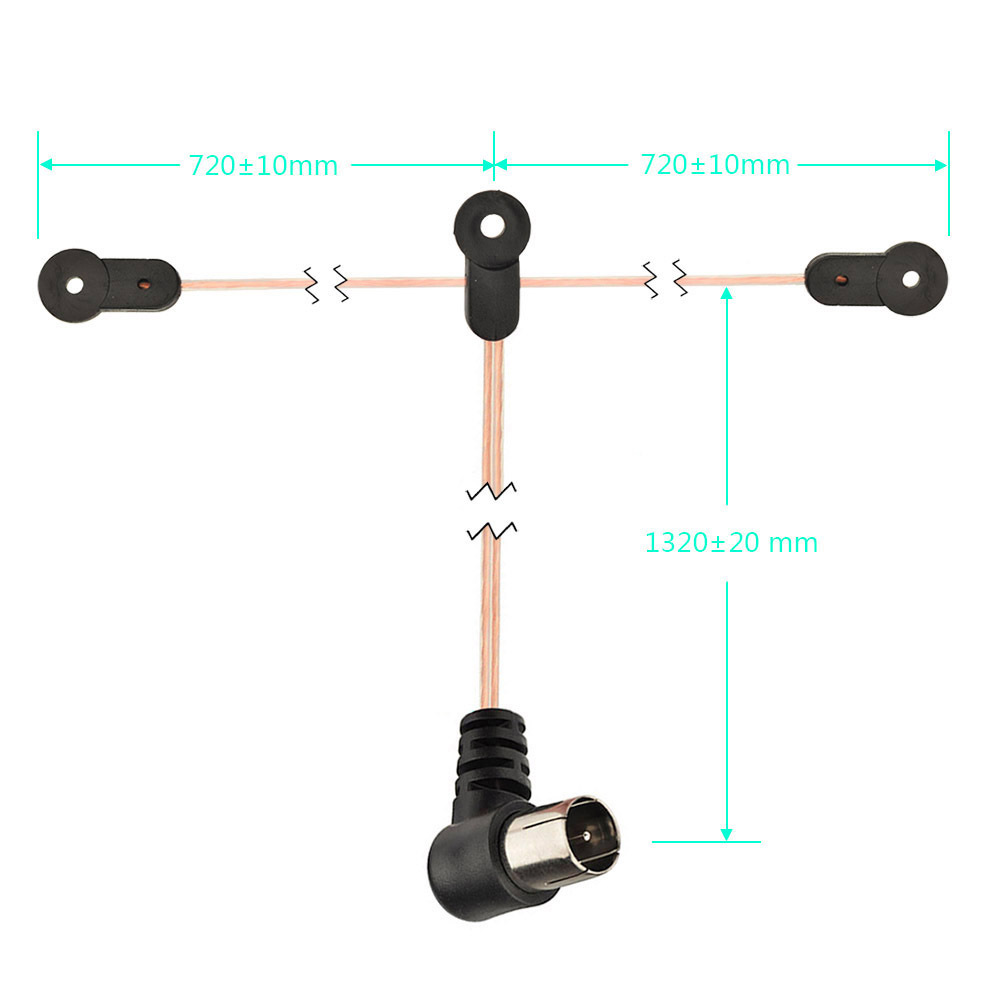 Vente au comptant FM Dipôle D'antenne D'intérieur 75 Ohms pour Yamaha JVC Sony Bose Son Naturel récepteur stéréo