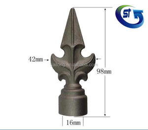 Hàng rào gai trang trí hàng rào an ninh mũi nhọn bán buôn phổ biến nhất Sắt Trung Quốc Kim Loại vườn hàng rào nhôm cổng không tráng - Product Image 3