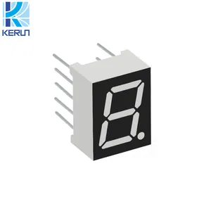 Dimension size 10x13x7 common anode white color 0.39 inch 1 digit 7 segment led display