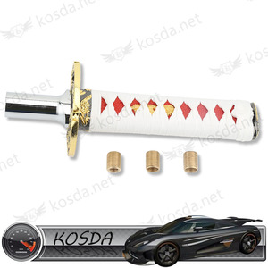 Universel Blanc Frais Katana Pommeaux Samurai Épée De Voiture Pommeau - Product Image 4