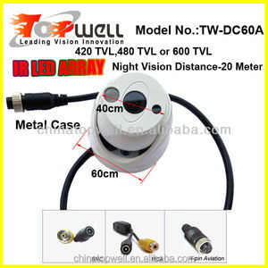 El Más Pequeño Calidad de Matriz de LED 90 ángulo de Visión Nocturna CCD Color Domo de Cámara En el coche - Product Image 1