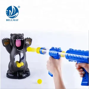 Bemay玩具搞笑熊形软子弹气枪玩具中国进口玩具